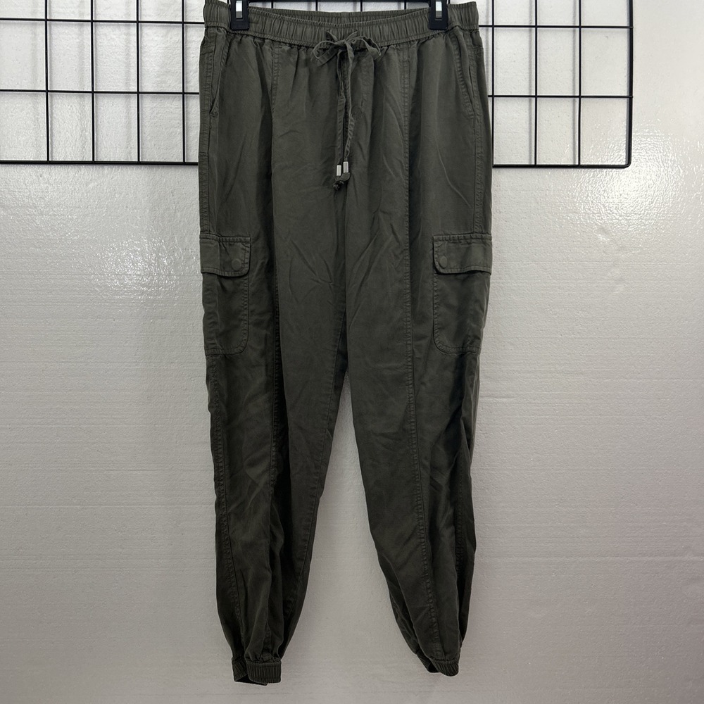 Mossimo Women Small 2015 Lyocell Cargo Jogger Mid Rise Green SKU 60006